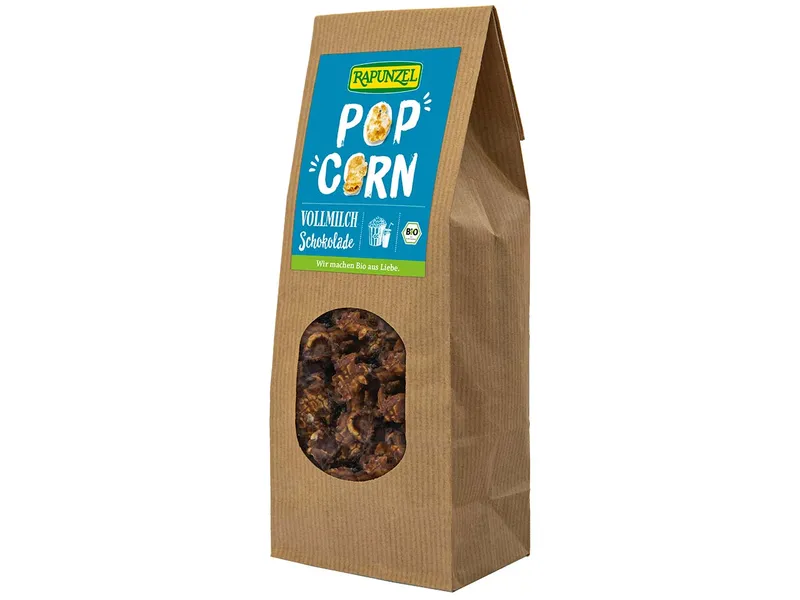 RAPUNZEL RAPUNZEL Bio-Popcorn mit Vollmilchschokolade, 100 g – Produktbild 1 von 1