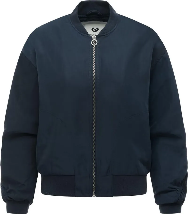 ragwear ragwear Outdoorjacke Allyra Y Leichte Übergangs-Bomberjacke mit Rippkragen, winddicht, Blau, – Produktbild 2 von 4