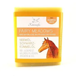 Küstenseifen Manufaktur Küstenseifen Manufaktur Bio-Pferdeseife mit Neemöl "Fairy Meadows" bei Juckreiz, Bissen, Stichen und für glänzendes Fell – Produktbild 1 von 1
