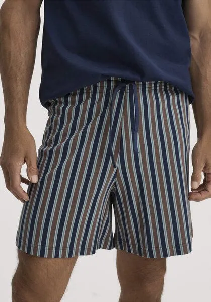 hessnatur hessnatur Schlafshorts PURE COTTON aus reiner Bio-Baumwolle, Nebelblau, – Produktbild 4 von 4