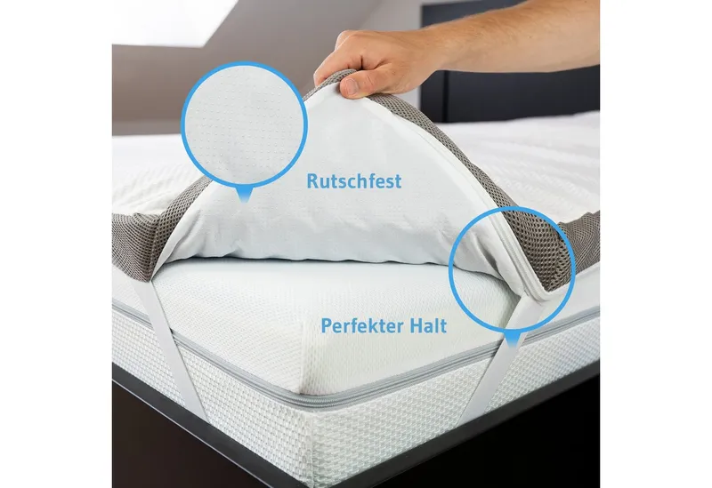 Third of Life, Topper Matratzen-Topper EcoON mit Tencel Bezug, 6 cm hoch, Memory-Schaum, Ergonomische Matratzenauflage, Atmungsaktiv & Feuchtigkeitsregulierend – Produktbild 4 von 5