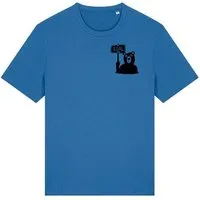 päfjes päfjes Dem Bären ist es EGAL! Dir auch? - Fair Wear Männer Unisex Bio T-Shirt Siebdruck, Blau (mindful blue), – Produktbild 1 von 1