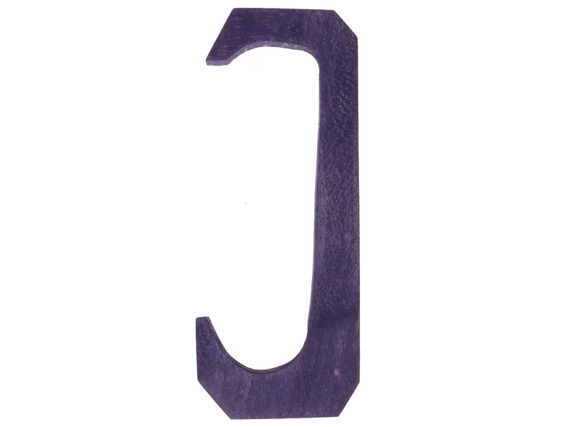Grimms Grimms Anthroposophisches J Buchstabe aus Lindenholz, bunt lasiert Maße 7,5 x 6 x 1 cm, Blau, – Produktbild 1 von 1
