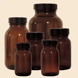 mikken mikken Apothekerglas braun 100-1000 ml Weithalsglas Apothekerflasche – Produktbild 1 von 1