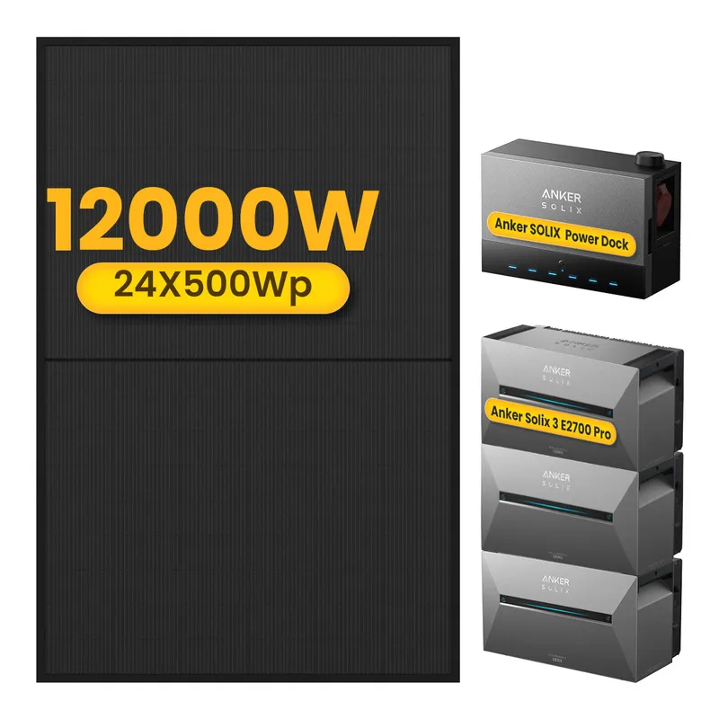 Anker 3x Anker Solarbank 3 E2700 Pro mit Power Dock Multisystem, mit 24 x 500 Bifaziale Solarmodule, by Powerness - 1x Smart Meter / Standardversand – Produktbild 1 von 1