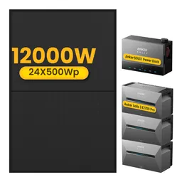 Anker 3x Anker Solarbank 3 E2700 Pro mit Power Dock Multisystem, mit 24 x 500 Bifaziale Solarmodule, by Powerness - 1x Smart Meter / Standardversand – Produktbild 1 von 1