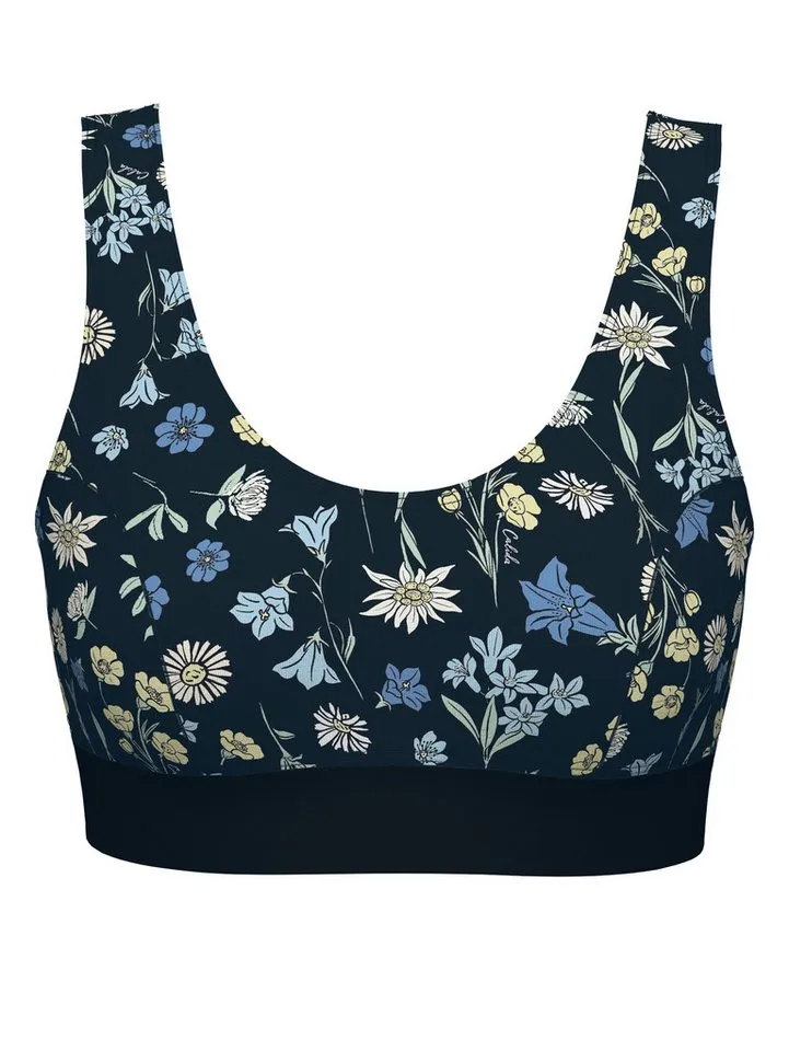 CALIDA CALIDA Bustier Elastic Trend Baumwollmix, Single Jersey Qualität, elastisch, bequem, sportlich, Schwarz, – Produktbild 2 von 5