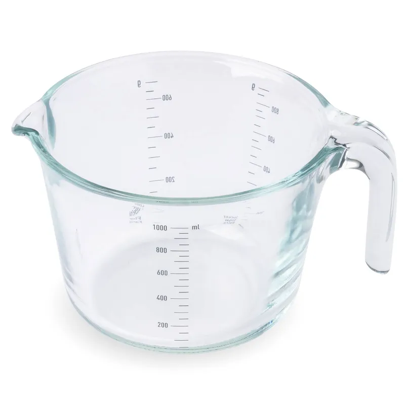 Chefkoch trifft Fackelmann Chefkoch trifft Fackelmann Messbecher Alles aus Glas, 1L – Produktbild 1 von 3