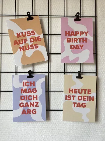 DEINE ZWEISAMKEIT DEINE ZWEISAMKEIT GRUSSKARTEN-SET "BUNT" | FARBENFROHE GRUSSKARTEN FÜR BESONDERE BOTSCHAFTEN – Produktbild 2 von 2