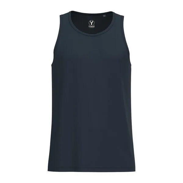 YTWOO YTWOO Slim Fit Herren Tanktop, Navy, – Produktbild 2 von 4