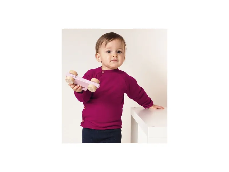 Reiff Strickwaren Reiff Strickwaren Baby Jacke Schlüttli Wolle Seide Frottee, Rot, – Produktbild 2 von 2