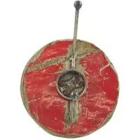 Moogoo Creative Africa Moogoo Creative Africa Upcycling Ölfass Garderobe 1fach Blau & Rot 20cm, Rot, – Produktbild 3 von 3