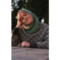 Kopyto Kopyto KOALA Balaclava 100% Merinowolle Wollkapuze RWS-zertifiziert Eco, Salbeigrün (grün), – Produktbild 1 von 1
