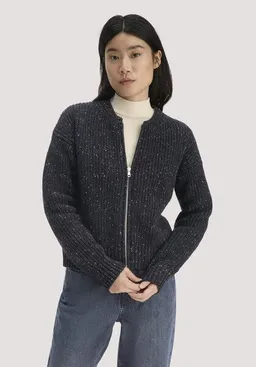 hessnatur hessnatur Strickjacke Relaxed aus Bio-Baumwolle mit recycelter Wolle – Produktbild 1 von 1