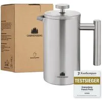 GROENENBERG GROENENBERG Edelstahl French Press 0,35 - 1 Liter | mit Thermo-Effekt | Inkl. Ersatzfilter – Produktbild 1 von 1