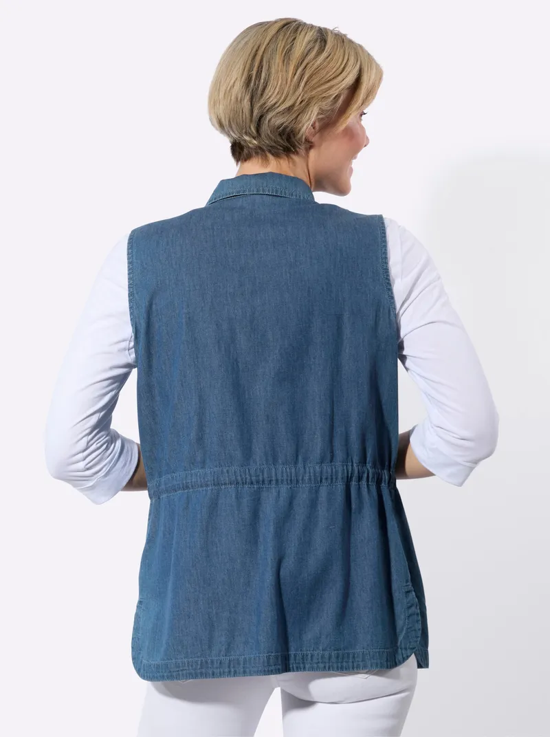 Witt Jeansweste blue-bleached, Blue-bleached, – Produktbild 2 von 2