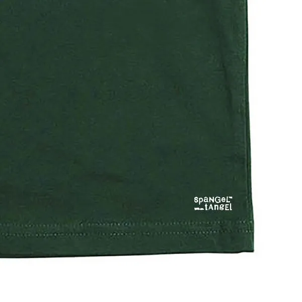 Spangeltangel Spangeltangel Kinder-T-Shirt "Oktopus", bedruckt, Biobaumwolle, Dunkelgrün, – Produktbild 4 von 4