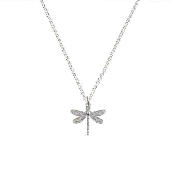 BELLYBIRD Jewellery BELLYBIRD Jewellery Halskette - KLEINE LIBELLE - zarter Anhänger, 925 Silber vergoldet, Silber, – Produktbild 1 von 3