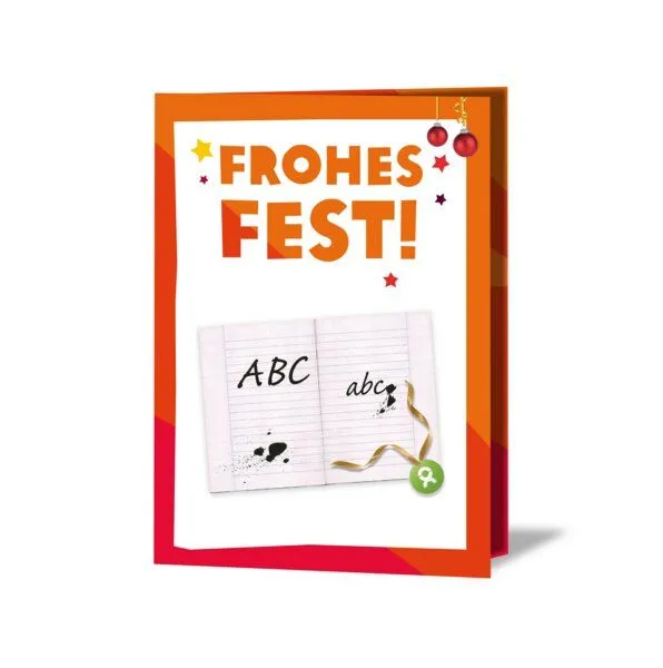 OxfamUnverpackt OxfamUnverpackt Spenden-Geschenk "Alphabetisierung für Frauen" (Weihnachtskarte mit Magnet) – Produktbild 2 von 2