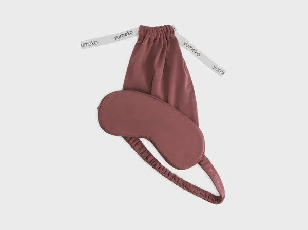 Yumeko Schlafmaske Jersey Yumeko aus Bio-Baumwolle, Evening rose, – Produktbild 1 von 1