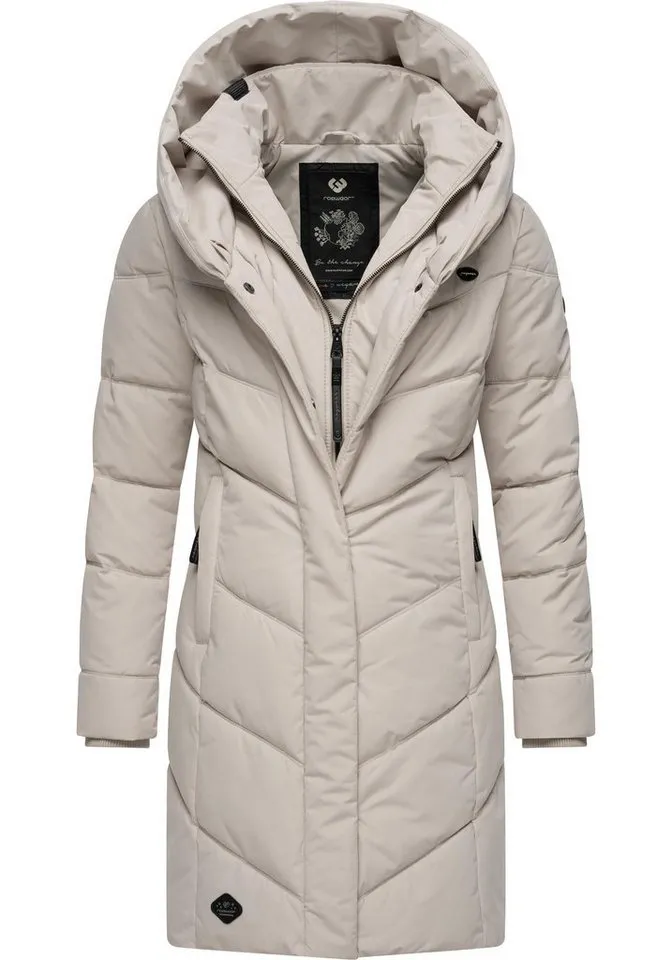 ragwear ragwear Steppmantel Natalka stylischer, gesteppter Winterparka mit gefütterter Kapuze, Grau, – Produktbild 2 von 4