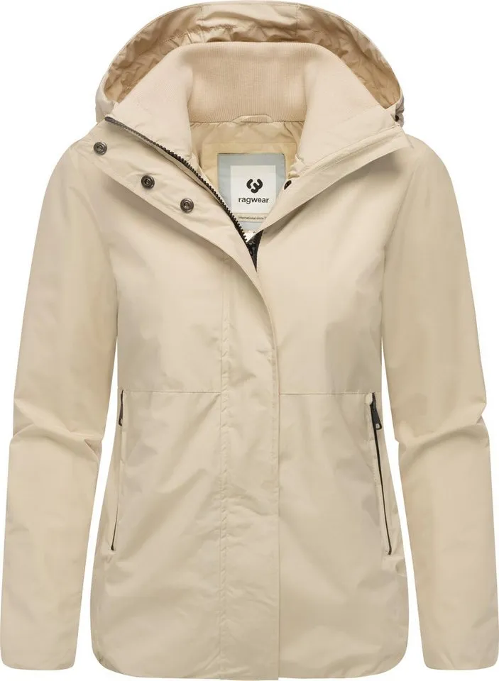 ragwear ragwear Outdoorjacke Sunniva A Wasserdichte und atmungsaktive Übergangsjacke, Beige, – Produktbild 5 von 5