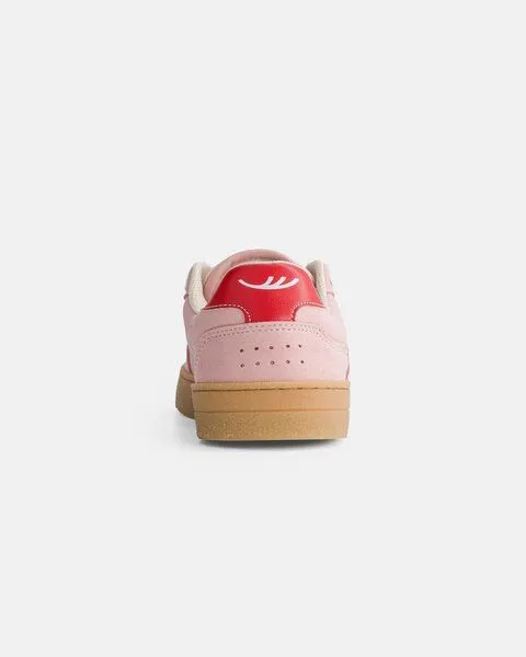 MoEa MoEa Sneakers Origin Low - Pink Suede & Beige - Apple, Green, – Produktbild 4 von 4