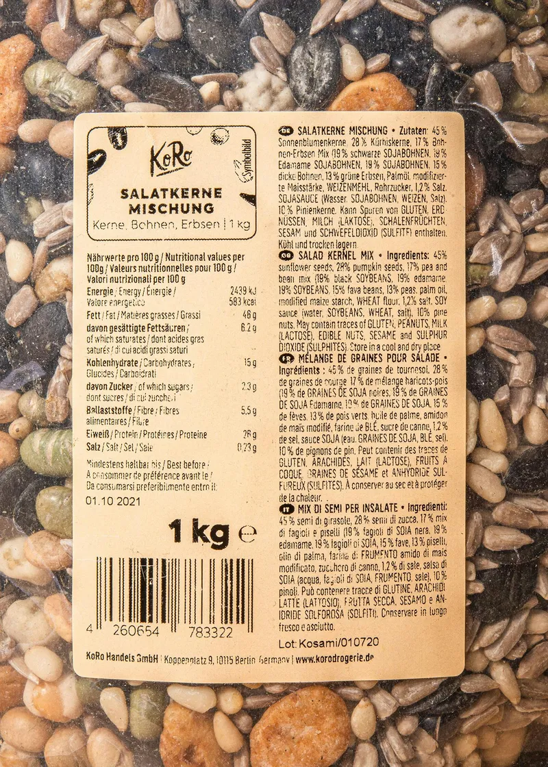 KoRo Salatkerne Mischung 1 kg – Produktbild 3 von 5