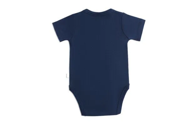 Leela Cotton 1er bis 6er Pack Baby kurzarm Body aus Bio-Baumwolle Rippjersey Leela Cotton, Indigo, – Produktbild 1 von 4