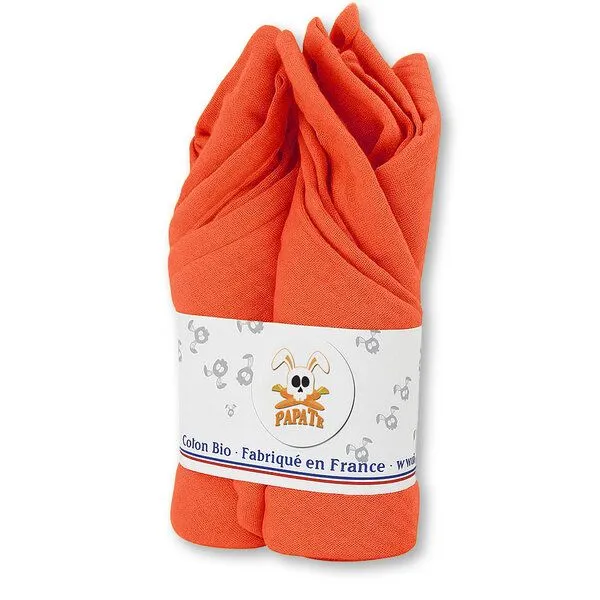 PAPATE PAPATE Windeln aus Bio-Baumwolle, Rot, – Produktbild 1 von 4