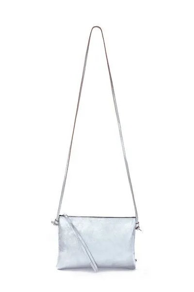 ELEKTROPULLI Elektropulli Lederhandtasche LILLY, Silber, – Produktbild 4 von 4