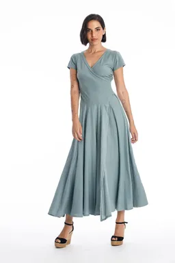 RAVENS VIEW IBIZA RAVENS VIEW IBIZA Damen vegan Kleid Veronika St Chinois Grün – Produktbild 1 von 1