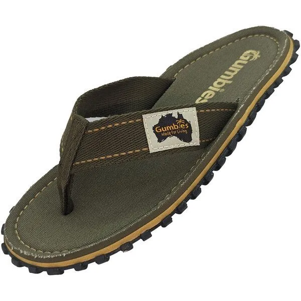Gumbies Gumbies Classic - Nachhaltige Zehentrenner, Khaki, – Produktbild 3 von 4