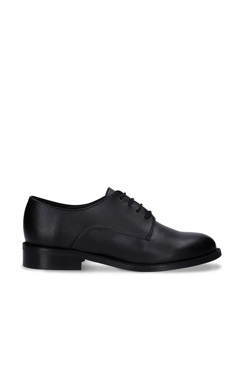 NAE NAE Damen vegan Derby Schuhe Obe Schwarz, Schwarz, – Produktbild 1 von 2