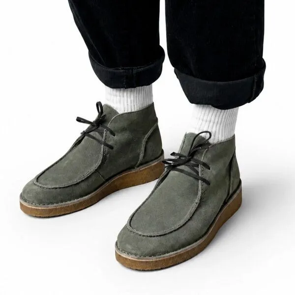 OSWEN OSWEN Ewaldi Suede Boot, Olive(grün), – Produktbild 2 von 8