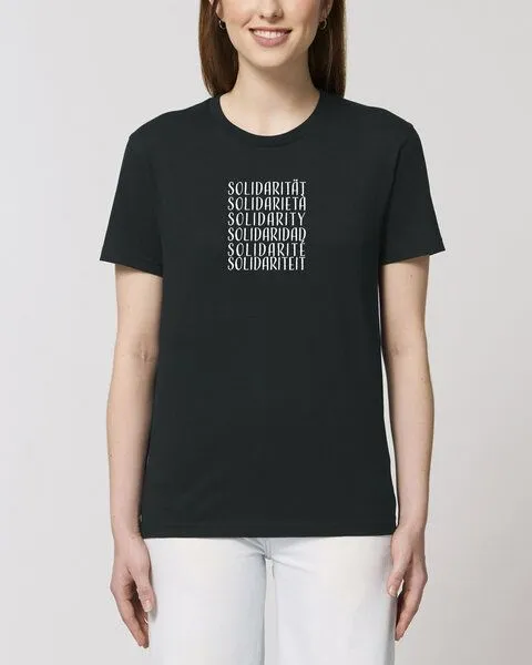 Human Family Human Family Bio Unisex Rundhals T-Shirt "Swing - Solidarity" in 5 Farben, Schwarz, – Produktbild 3 von 4