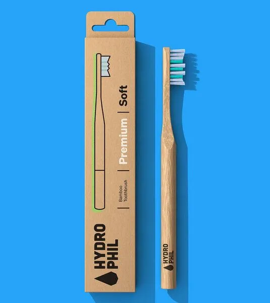 Hydrophil Hydrophil Bambus Zahnbürste Premium aus nachwachsenden Rohstoffen – Produktbild 3 von 4