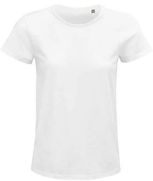 Sol's Sol's Damen T-Shirt Kurzarm Rundhals aus Bio - Baumwolle, White, – Produktbild 2 von 4