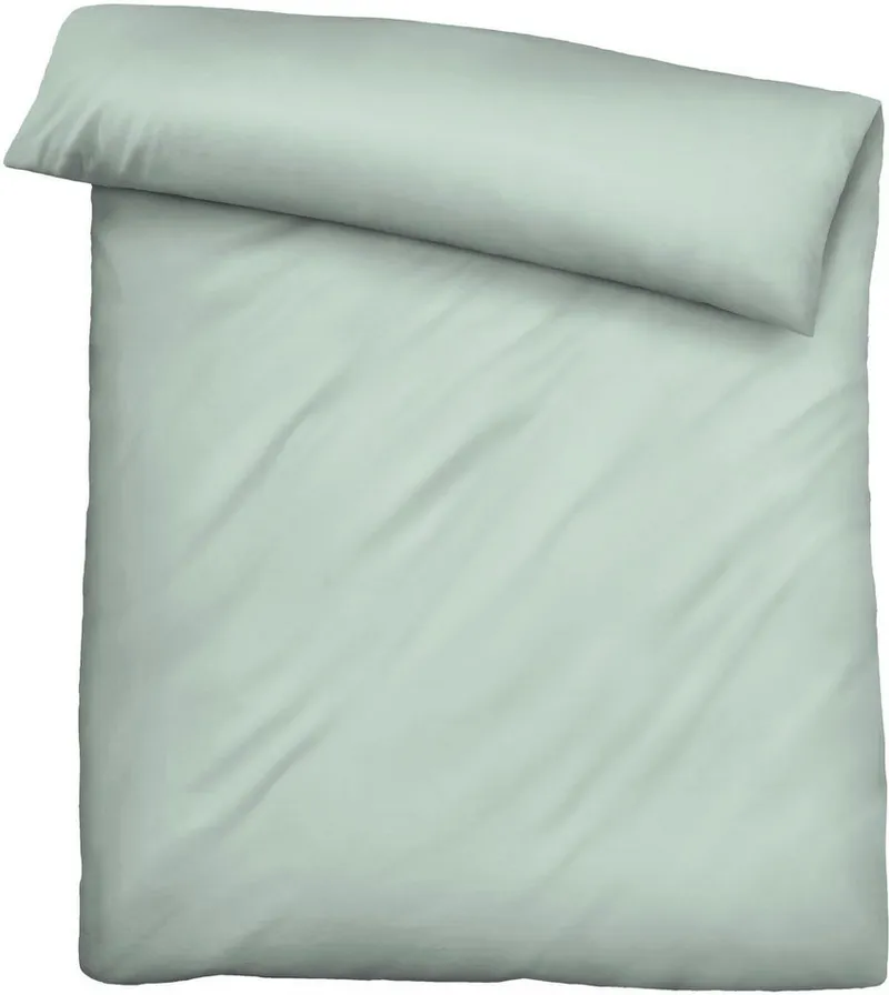 Biberna Biberna Bettwäsche 0470500, hochwertige TENCEL Qualität, Lyocell, 2 teilig, natürlicher Rohstoff, schnelltrocknend, angenehm weich, atmungsaktiv, Grün, – Produktbild 5 von 5