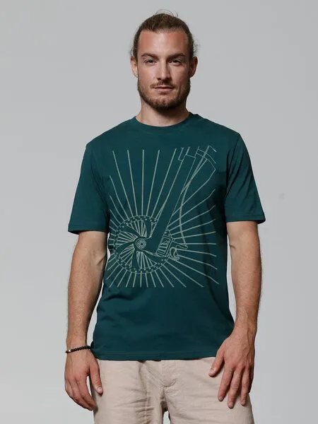 watapparel watapparel T-Shirt Unisex Fahrradspeichen, Glazed green, – Produktbild 2 von 3