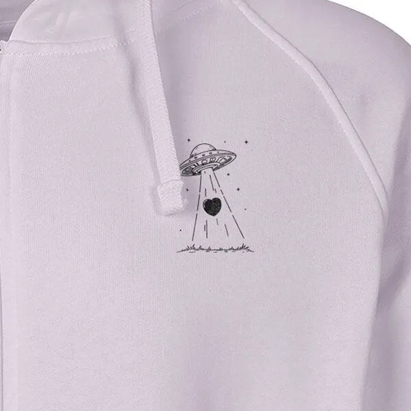 HANDGEDRUCKT HANDGEDRUCKT "Beam it up" Männer Zip Hoody Neutral, Dusty purple, – Produktbild 1 von 4
