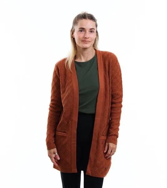 Gary Mash GARY MASH Long-Cardigan Alamo aus Biobaumwolle, Toffee (braun), – Produktbild 1 von 4
