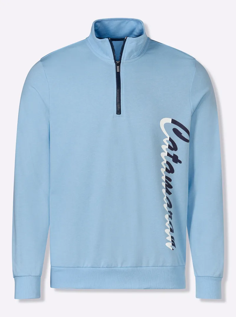 Catamaran Langarmshirt eisblau-meliert, Eisblau-meliert, – Produktbild 2 von 2