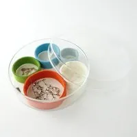 matilda k manufaktur matilda k. manufaktur Schmuckaufbewahrung Schmuckschale 'luise' aus Glas mit Einsätzen aus Wollfilz – Produktbild 1 von 1