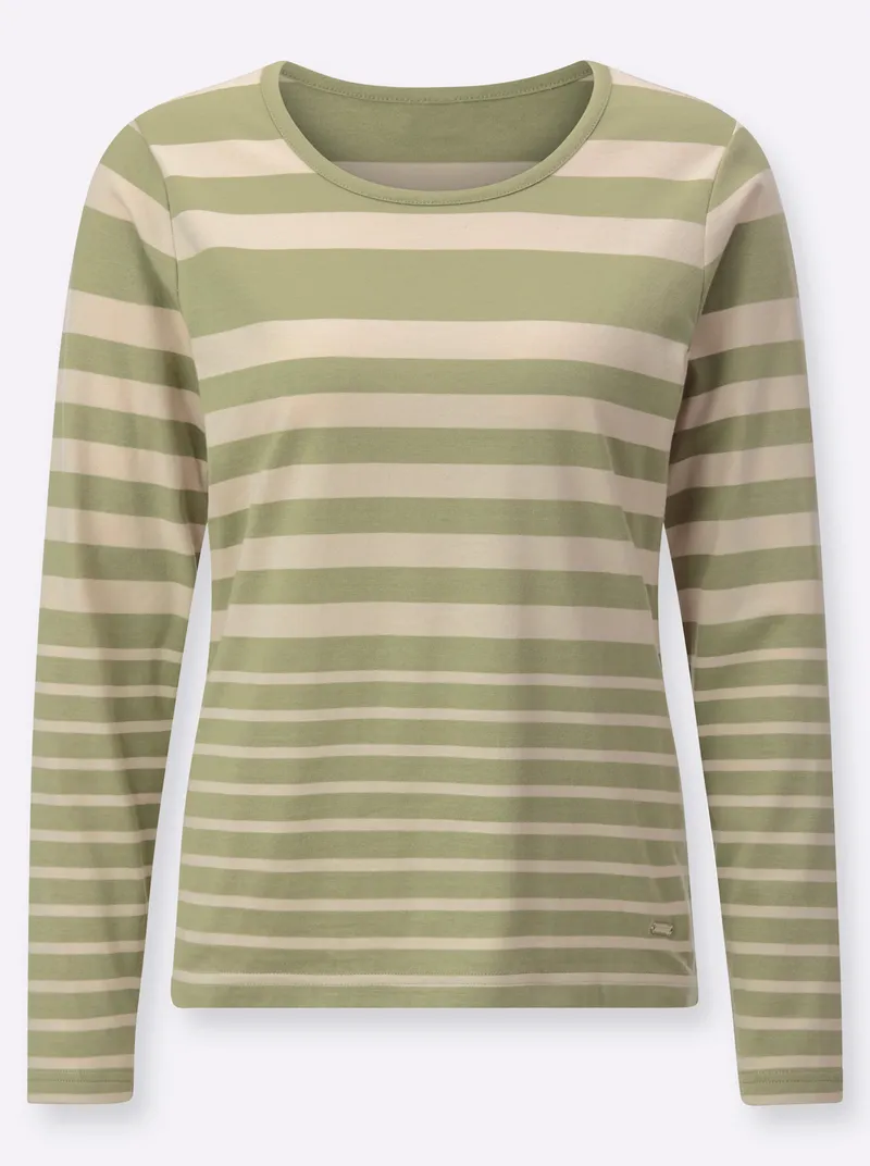 Witt Ringelshirt schilf-sand-geringelt, Schilf-sand-geringelt, – Produktbild 1 von 2