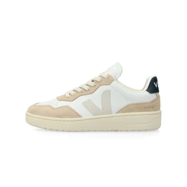 Veja Veja Sneaker Unisex - Aegean Project V-90 Made in Portugal, Extra white/pierre/nautico(weiß), – Produktbild 1 von 4