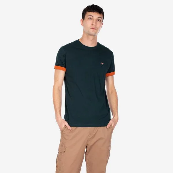 Iriedaily Iriedaily Turn Up Tee, Nightforest (grün/orange), – Produktbild 3 von 3