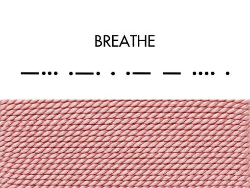 renna deluxe renna deluxe Morse-Code Armband aus Sterling Silber, Rosa, – Produktbild 8 von 8