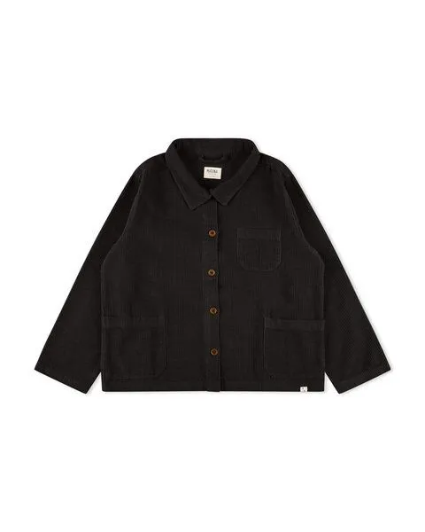 MATONA Matona Kordjacke für Kinder aus Bio-Baumwolle / Boxy Corduroy Jacket, Black, – Produktbild 4 von 4