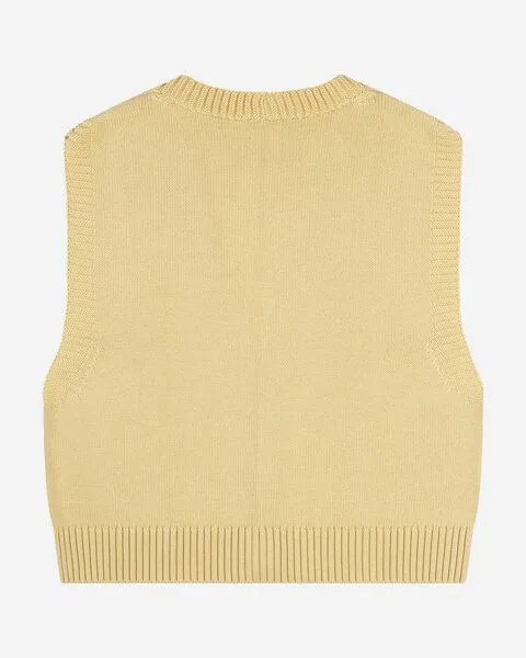 MATONA Matona Weste | Boxy Knit Vest | aus Bio-Baumwolle | GOTS-zertifiziert, Vanilla, – Produktbild 4 von 4